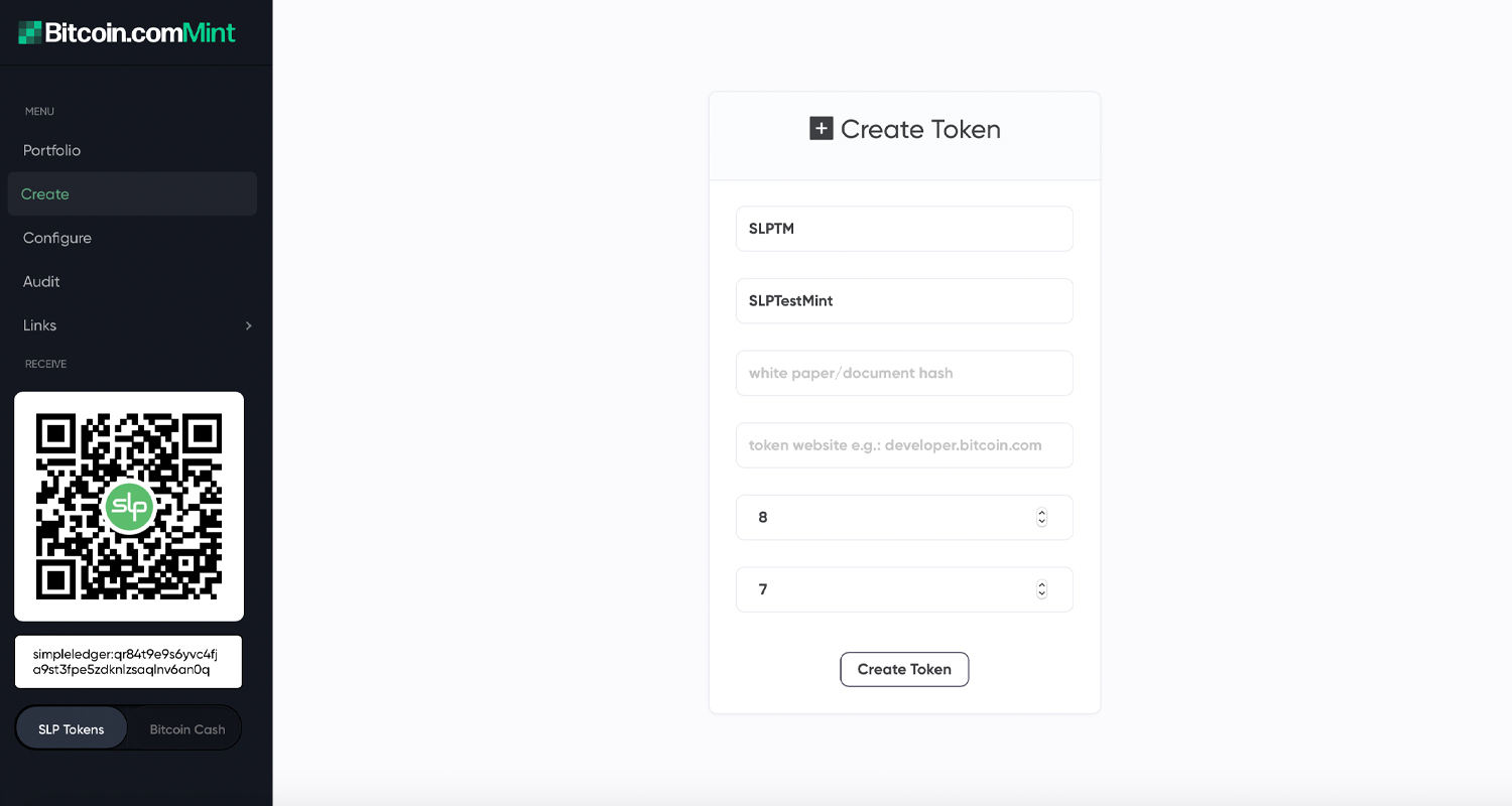 How to Create Custom SLP Tokens With the Bitcoin.com Mint How to Create Custom SLP Tokens With the Bitcoin.com Mint