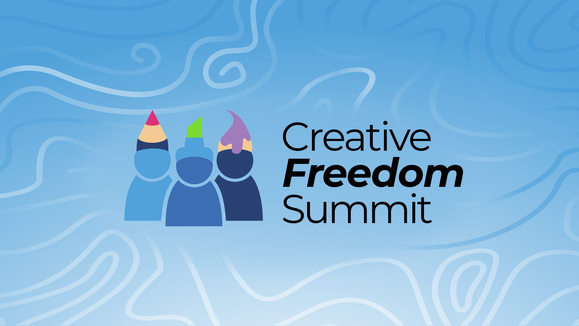 Screenshot of the Creative Freedom Summit banner