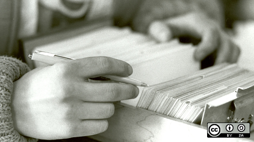 library card catalogue