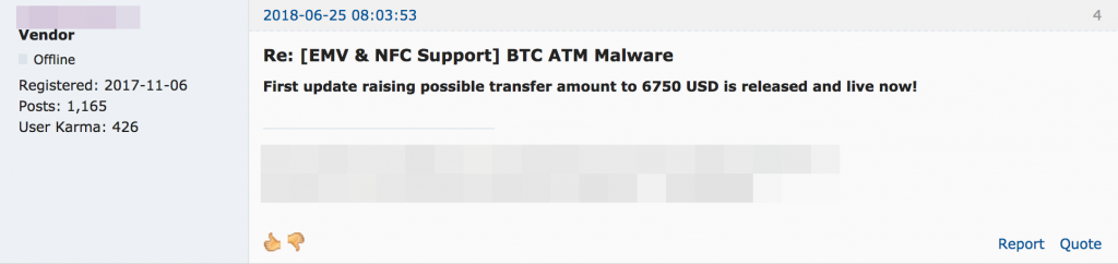 Bitcoin ATMs Targeted by Malware for Sale in Underground Markets