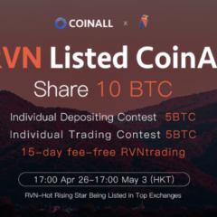 PR: CoinAll Lists Ravencoin With 10 BTC Giveaway