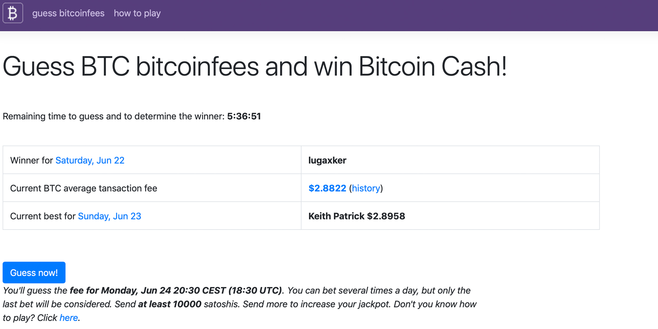 New Betting Game Allows People to Wager on BTC's Next Block Fee New Betting Game Allows People to Wager on BTC's Next Block Fee