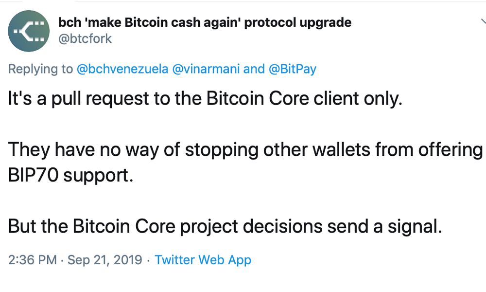 Devs Remove BIP70 Payment Protocol From Bitcoin Core's Default Settings