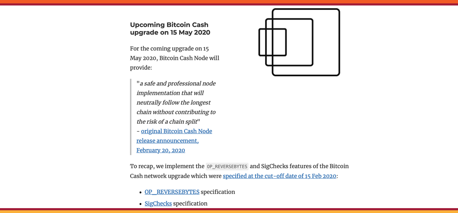 Bitcoin Cash Node Reveals Upgrade Plans for May and Difficulty Algorithm Research Bitcoin Cash Node Reveals Upgrade Plans for May and Difficulty Algorithm Research
