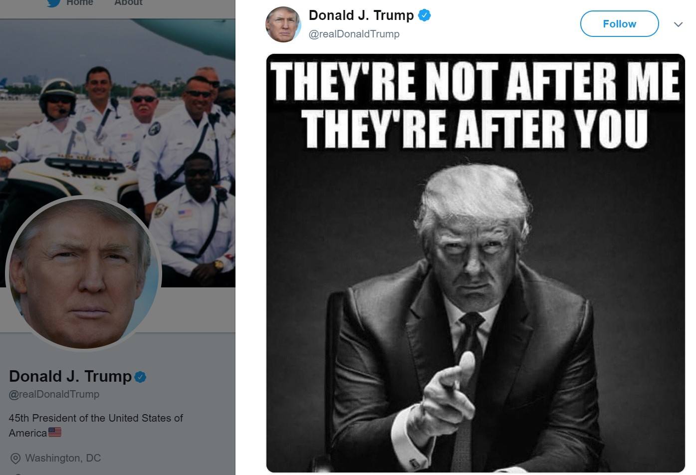 trump deleted tweet