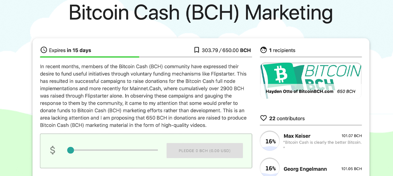 Flipstarter Campaign Aims to Raise Funds for Viral Bitcoin Cash Marketing Flipstarter Campaign Aims to Raise Funds for Viral Bitcoin Cash Marketing