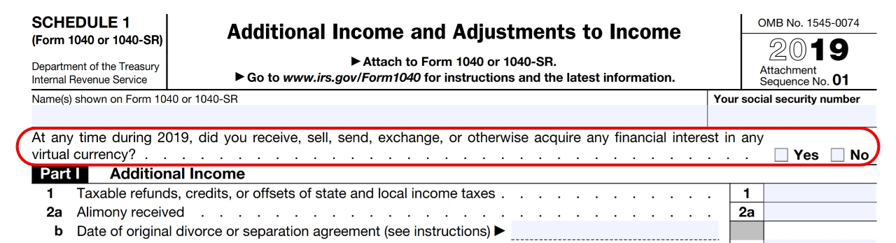 IRS Prioritizes Cryptocurrency, Now First Question on 1040 Tax Form IRS Prioritizes Cryptocurrency, Now First Question on 1040 Tax Form