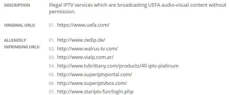 uefa iptv notice