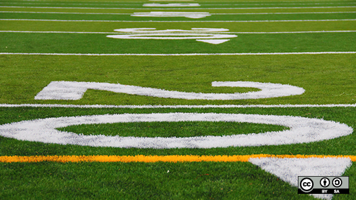 A football field.