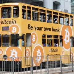 Huge ‘Bitcoin Tram’ Ad Campaign and 20 Billboards Flood Hong Kong’s Financial District