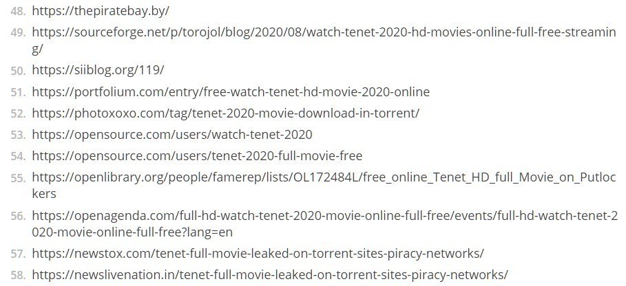 leak tenet