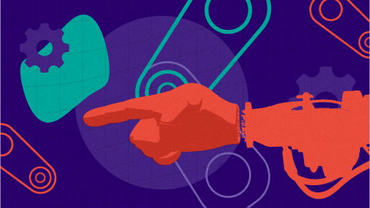 A robot arm illustration