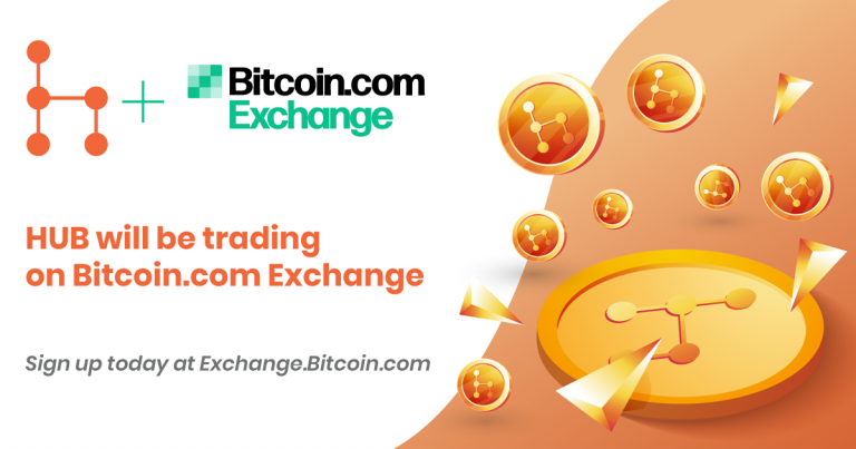Bitcoin.com Exchange To List HUB Token as the Next Gen Trust-Based Cryptocurrency