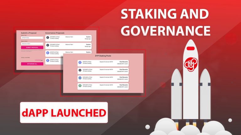 DYP Launches Staking and Governance DAPP