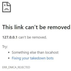 Anti-Piracy Firm Asks Google to Block 127.0.0.1