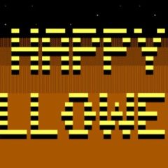 Print a Halloween greeting with ASCII art on Linux