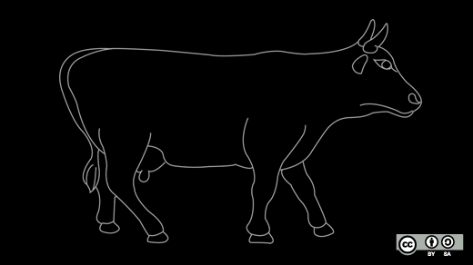 Cow on parade.