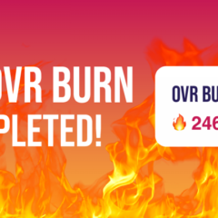 OVR and the Results of the Token Burning Program’s First Month