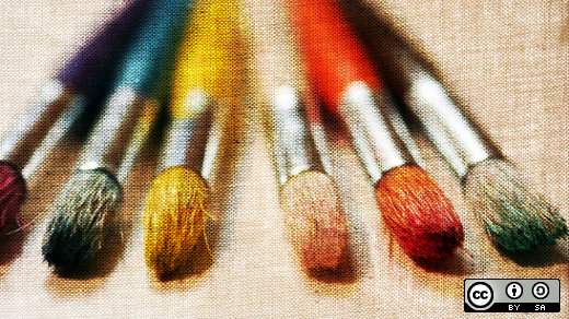 6 paint brushes