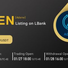 LBank Exchange Will List ADENE (ADEN) on January 27, 2022