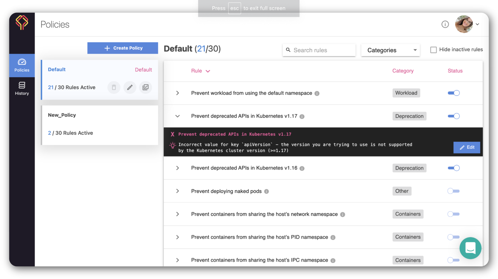 Datree UI Datree UI