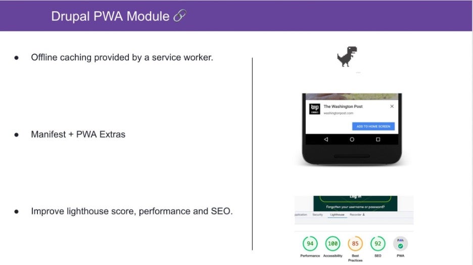 Drupal PWA module