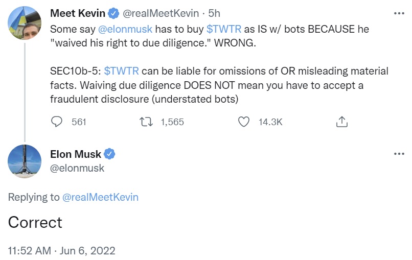 Elon Musk Accuses Twitter of 'Material Breach' of Agreement — Threatens to End $44B Deal