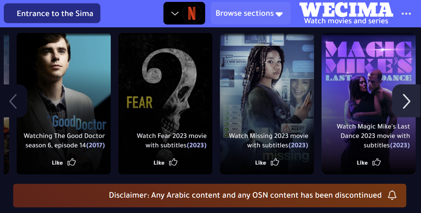arabic osn gone wecima