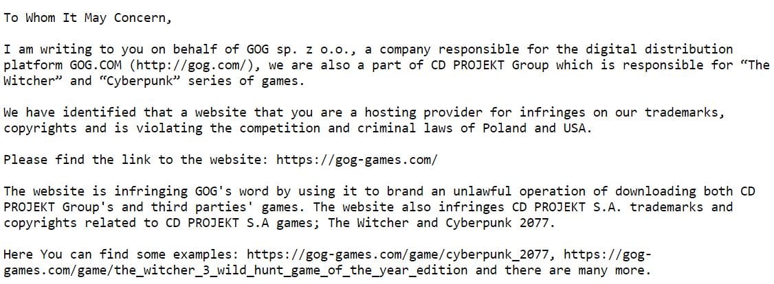 email gog host