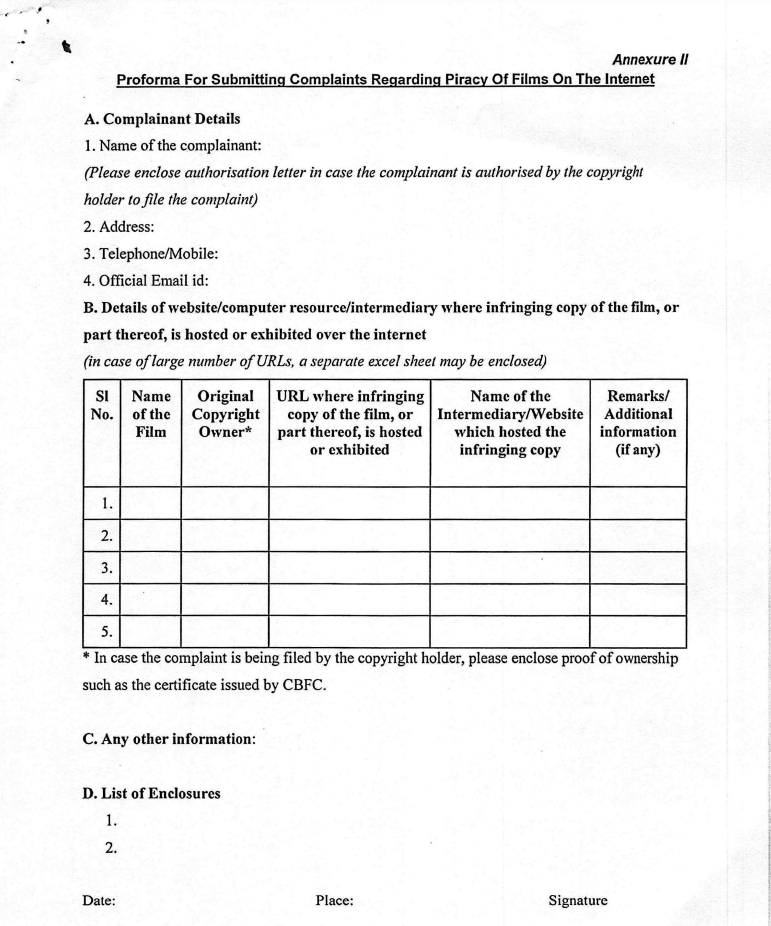 paper complaint