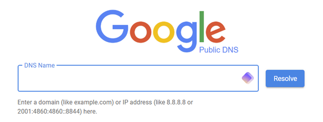 google dns