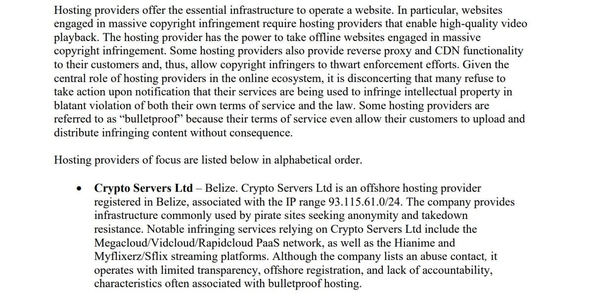 cfypto servers