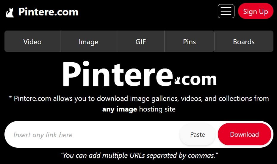 pintere.com website
