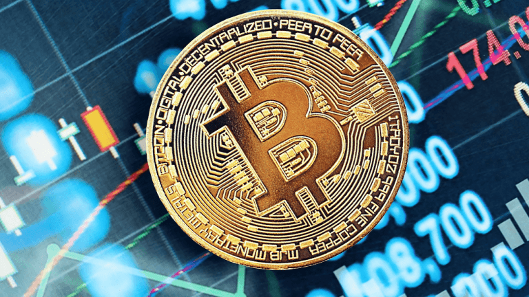 Bitcoin on a chart