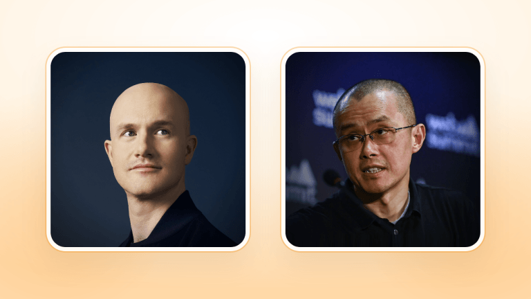 Brian Armstrong and Changpeng Zhao (CZ)