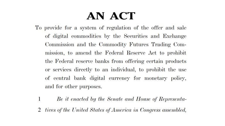 Clarity Act Text