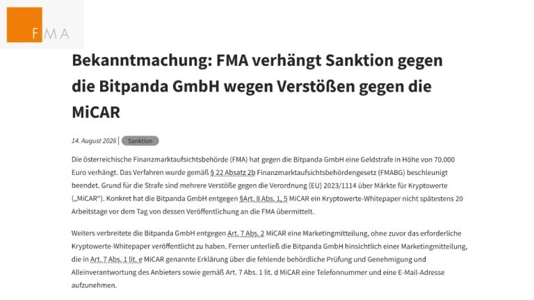 FMA Disclosure