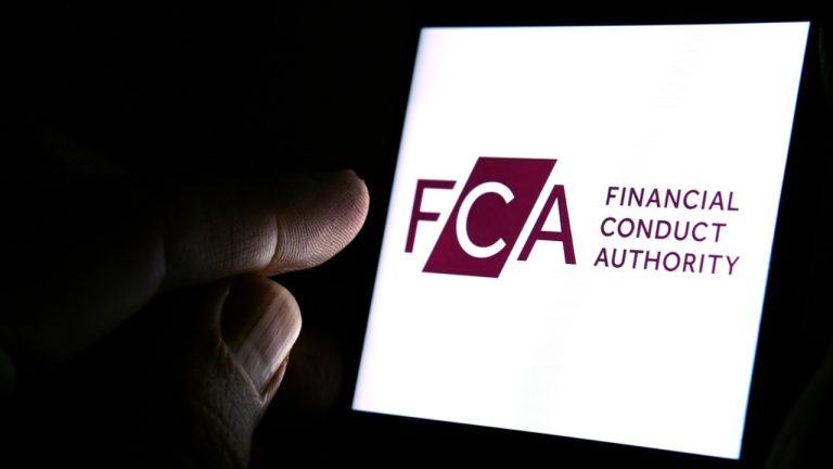 Financial Conduct Authority on mobile device