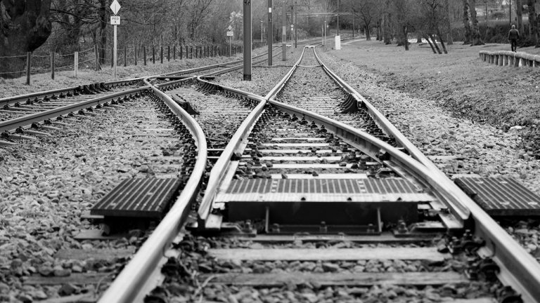 Split in the tracks.