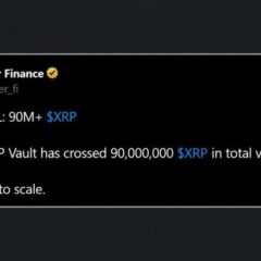 XRP Holders Have Now Parked 90 Million Coins in a Single Yield Vault