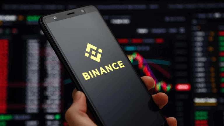 Binance App on a smartphone
