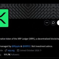 XRP Finally Got Its Own X Account and 111K People Showed up Overnight