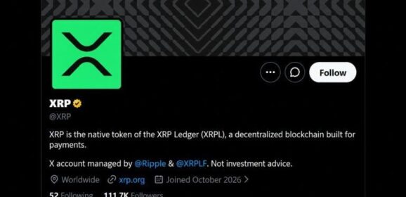 XRP Finally Got Its Own X Account and 111K People Showed up Overnight